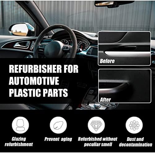 Xirujnfd peças de plástico renovam agente, 3 em 1 de alta proteção de revestimento rápido de revestimento de carro,