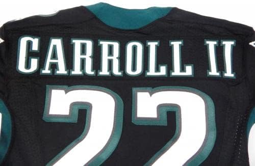 2015 Philadelphia Eagles Nolan Carroll 22 Jogo emitido Black Jersey 40 DP29113 - Jerseys não assinados da NFL usada