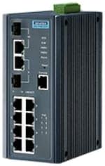 Dispositivo Ethernet, 8g + 2g combo gerenciado Poe + switch com temperatura larga