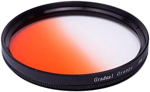 Balaweis 58mm Orange Gradued Color Lens Filtro para Acessório da Lente da Câmera DSLR com rosca de filtro de 58 mm