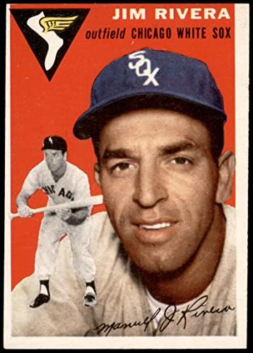 1954 Topps # 34 WHt Jim Rivera Chicago White Sox ex White Sox
