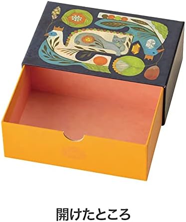 Cabeças Cabeças TFK-SB1 Caixa de colagem, 5,8 x 2,2 x 4,0 polegadas, marinha, 4 peças, manga Toshiyuki Fukuda Colete Caixa de presente