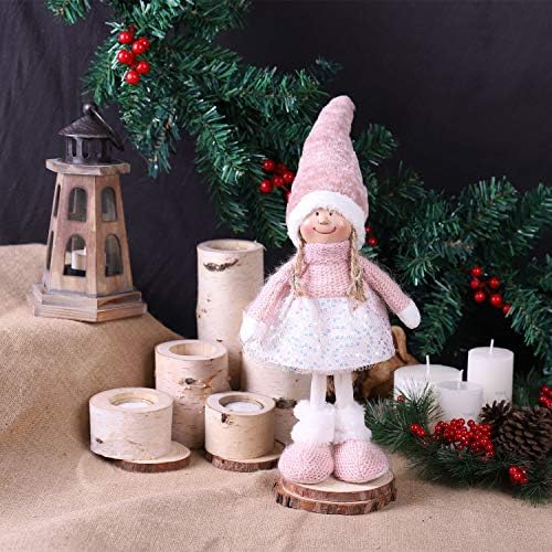 Larlife 16 polegadas feitas à mão de natal Gnome Decoração estatuetas suecas