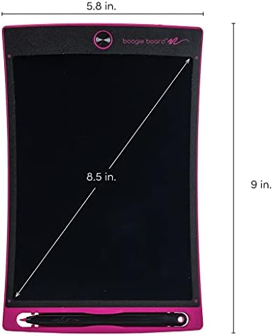 Kit de luxo de boogie boogie com tablet de escrita reutilizável, manga protetora e pacote de caneta, rosa