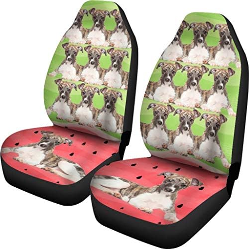 Great Breed Store Whippet Dog Print Car Seat Covers