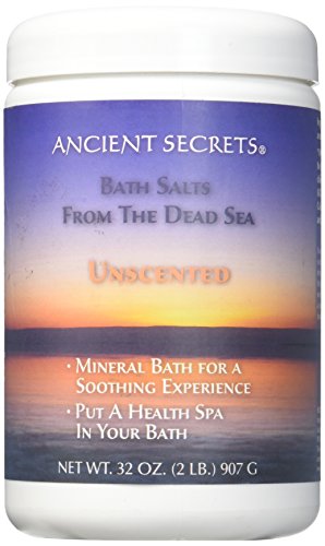 Saltos de banho do mar morto segredos antigos sem perfume 2 libras salgados de banho