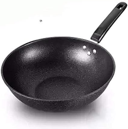 Yfqhdd wok não bastão panela sem fumaça indução de cozinha fogão a gás universal panela pan de cerâmica kiithen panela