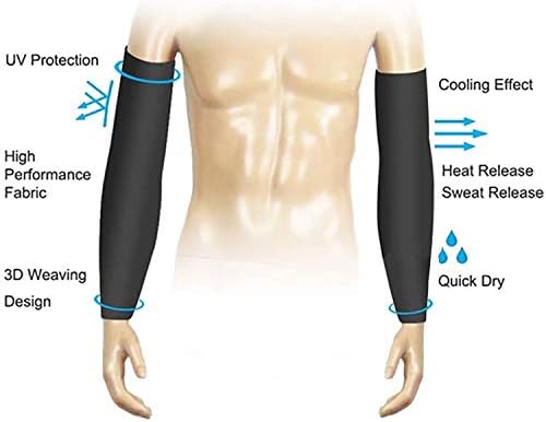 YQXCC 4 pares UV Sun Protection Arm Sleeves - Tatuagem Cobrir - UPF 50 Sports Compaccled Sleeve para homens e mulheres