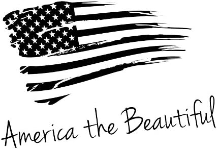 America patriótica A bela bandeira dos EUA 6 adesivo de vinil decalque