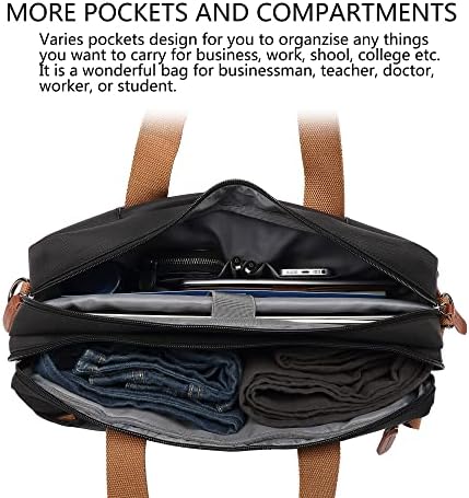 Coolbell Convertible 17,3 polegadas Bolsa de laptop [3 em 1] Mochila Mensageiro Mochila Mochila Multifuncional para homens Viagem de trabalho de negócios para homens