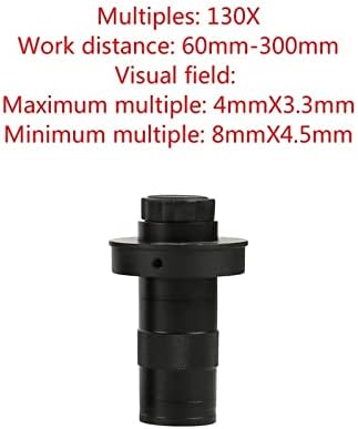 Acessórios para microscópio 100x 130x 180x 200x 300x 360x 500x zoom c lente de montagem para videocópia de vídeo da indústria