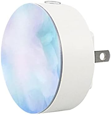 2 Pacote Plug-in Nightlight LED Night Light com Dusk-to-Dawn para o quarto de crianças, viveiro, cozinha, corredor vibrante aquarela azul