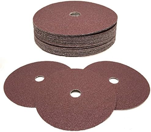 ABRASIVOS DE BENCHMARK 7 O óxido de alumínio Retinging e Landing Discs para madeira e fibra de vidro 7/8 Arbor, Use com Grinder