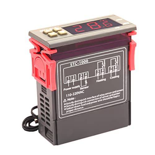 STC-1000 LED Termostato Digital Controler Incubator AC110V/220V para resfriamento de aquecimento
