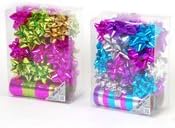 DD Jewel Tone Gift Christmas Bows com 2 bobo de fita - Caso de 16