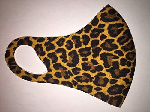 Máscara facial do design de leopardo micro-bloco: proteção que você pode usar o dia inteiro
