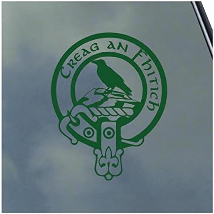 MacDonnell de Glengarry Scottish Clã Vinil adesivo Tartan com Banner Option Family