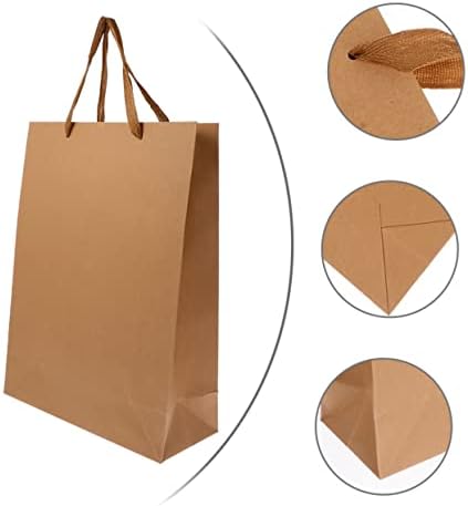 Tofficu 15pcs Kraft Paper Bols Sacos de presentes a granel pequenos sacos de presente de papel para almoço de papel