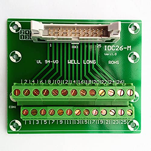 IDC26 2x13 pinos 0,1 Placa de breakout masculino, bloco de terminal, conector.