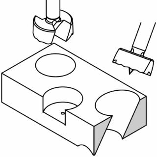 Fisch FSA-275084 Cutter Forstner Bit, 9/16 x 5/16