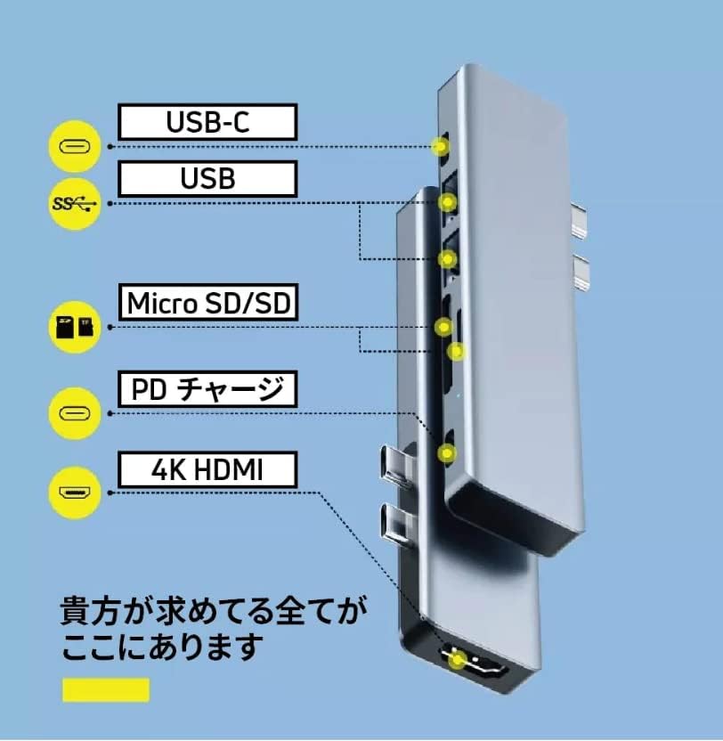 Geehub-x1 de carga rápida USB-C Hub, cinza
