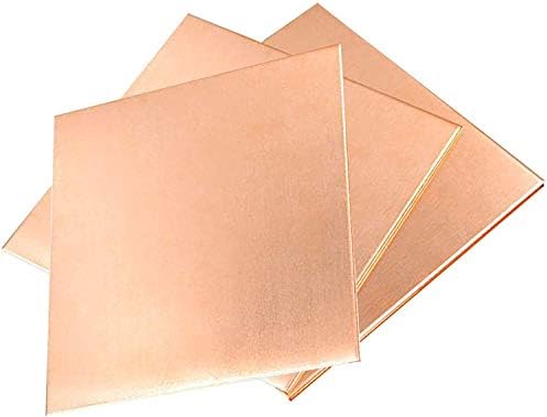 Folha de latão Huilun Placa de folha de metal de cobre 2,5x 100 x 200 mm Corte Placas de latão de metal de cobre cortadas