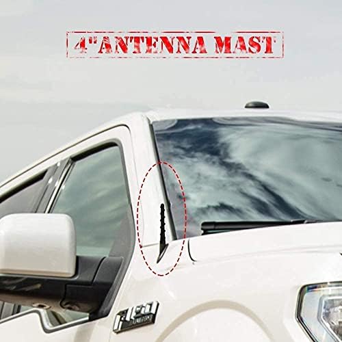 Antena Vofono de 4,5 polegadas para Ford F150 2009-2023, Ford F150 F-150 F 150 Substituição de antena de caminhão, carro de