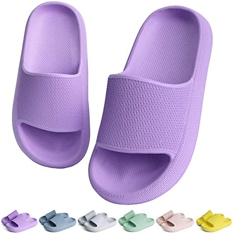 Koueci Kids Cloud Slides meninos Meninas chuveiros de chuveiros deslizam em sandálias de slides sapatos de piscina de praia de verão não deslizantes