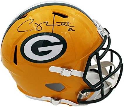 Clay Matthews assinou o Green Bay Packers Speed ​​Speed ​​Size Tamanho NFL Capacete NFL - Capacetes NFL autografados