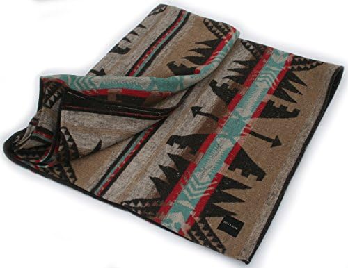 Ruth & Boaz Outdoor Wool Blend Blanket Ethnic Inka Pattern