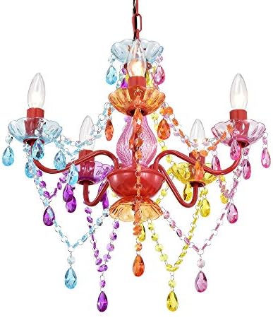 Lustres de casa antiga iluminação de lustre de cristal moderno lustres coloridos moldura de metal vermelho com cristais de