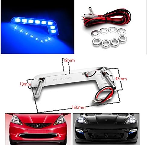 ZMAUTOPTS LED DRL CHROME DRL DRL DRL DRL DRL Blue para 2011- Ford F250 F350 F450 F550 Super Duty