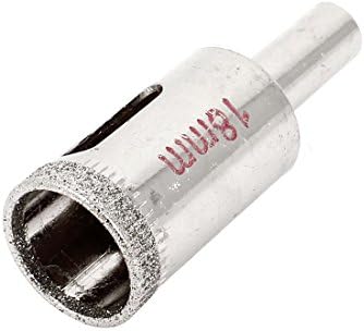 Aexit 18mm de corte de broca de corte diâmetro revestido com diamante ladrilho orifício de vidro serra de broca de perfuração