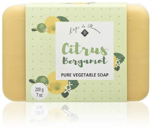 L'Epi de Provence Sheith Manteiga enriquecida Sabão de banho francês - Bergamot Citrus - 7oz. 200g