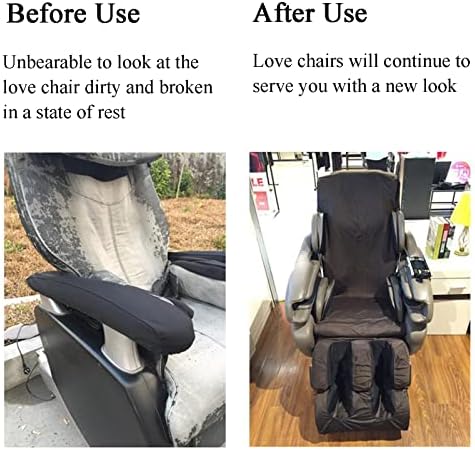 Riyifer Tampa de cadeira de massagem Shiatsu de Corpo Full, resistente à prova de poeira à prova de poeira e cobertura de mobiliário de capa de poeira resistente ao desgaste, preto, um
