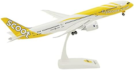 Modelos de avião colecionável de resina de liga Hathat para: 1 200 Simulação Boeing B787-9 Scoot Singapore ABS MODELAÇÃO