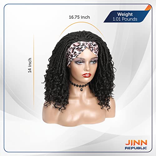 República Jinn curta dreadlock perucas para mulheres faixas de cabeceira peruca trançada peruca de cabelos cacheados perucas
