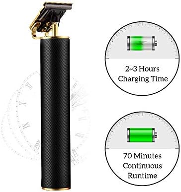 GFDFD USB Recarregável aparador de cabelo sem fio escultura de cabelo Clipper grande potência de baixo ruído de baixo ruído