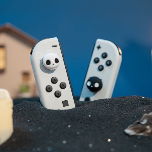 Geekshare fofo silicone halloween joycon tampa de aperto de polegar, capa de joystick compatível com nintendo switch/OLED/switch