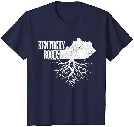 Kentucky Roots Vintage EUA T-shirt do mapa do estado patriótico do orgulho patriótico