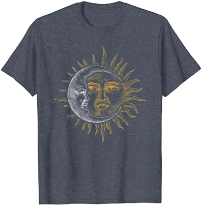 Astronomia vintage estrelou a camiseta dos planetas da lua sol