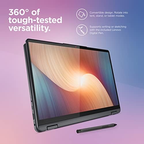 Lenvo Flex 5 Laptop, exibição de 14,0 FHD Touch, AMD Ryzen 5 5500U, 16 GB de RAM, 512 GB de armazenamento, gráficos