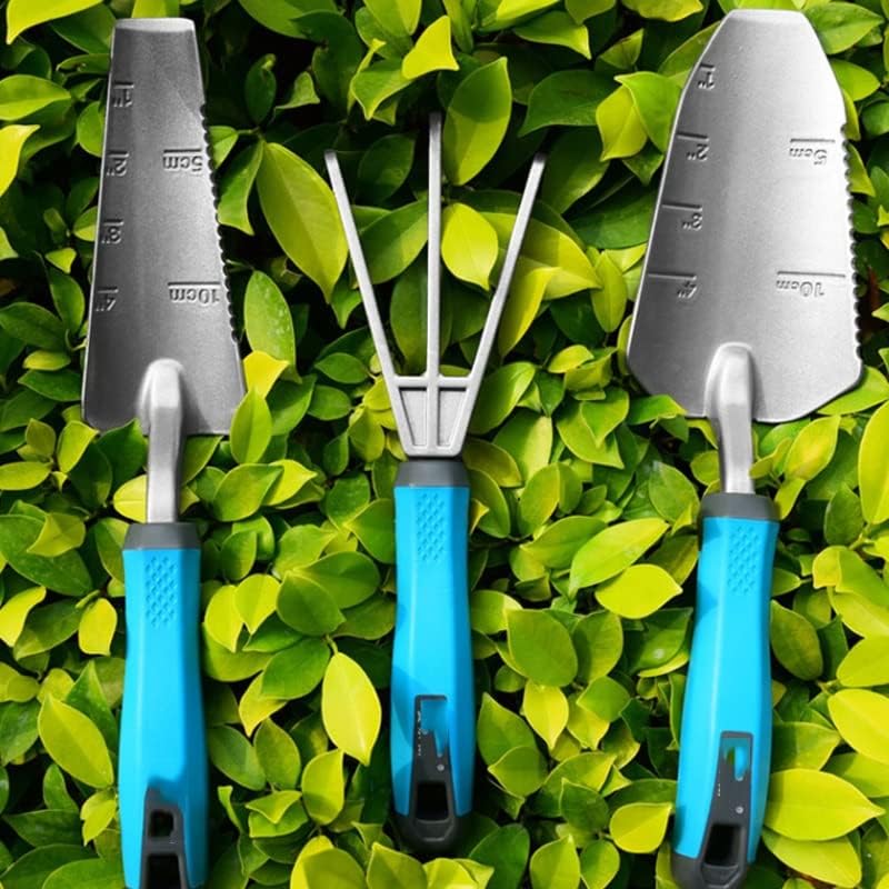 N/A Garden Tools Conjunto de alumínio de alumínio Terno de três peças Cultivando o transplante de pás de espátula de plantio