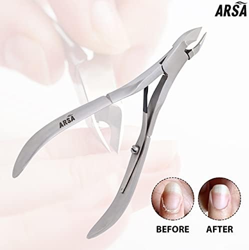 ARSA Profissional Cutter Cutticle Cutticle Stainless Stainless Cutticle Cutticle Cutticle Ferramenta de remoção de unhas…
