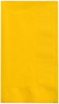 Touch criativo de conversão de cor de 2 a 50 contagem de papel guardanapos de jantar, ônibus escolar amarelo