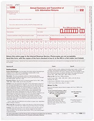 Blue Summit Supplies 1099 Formulários de imposto NEC 2022 com 25 envelopes de self SEAL, 25 Formulários de imposto de 4 peças kit,