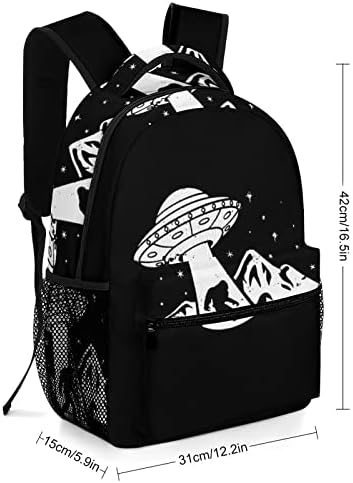 Os alienígenas de OVNIs do Bigfoot viagens viajam de mochila de ombro de moda de pacote de bolso múltiplo para o trabalho