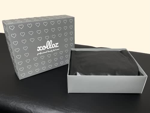Capa da cama de cílios Xolloz - Topper de cama de couro artificial limpo, tampa de mesa de massagem, tampo de colchão de