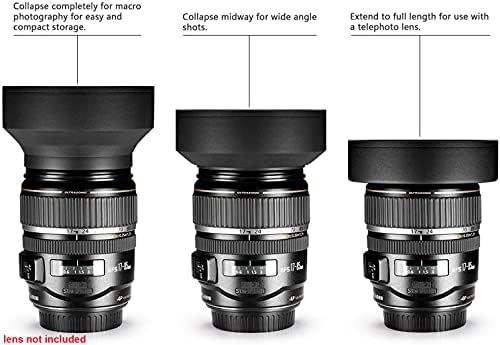 Kit de lente Ultra Deluxe para Canon Rebel T3, T5, T5i, T6, T6i, T7i, EOS 80D, EOS 77D Câmeras com Canon EF-S 18-55mm