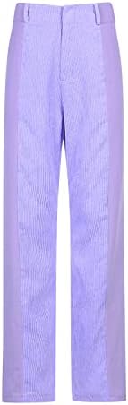 Calça de moletom para mulheres para mulheres de ascensão média de calça de calça de calça de calça de calça de calça de color